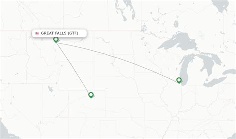 United Flights: Santa Barbara (SBA) to Great Falls (GTF)