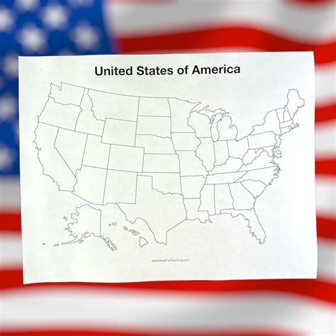United States Blank Map Worksheet Have Fun Teaching