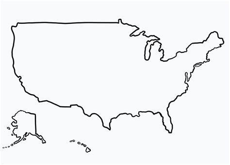 United States Map Drawing