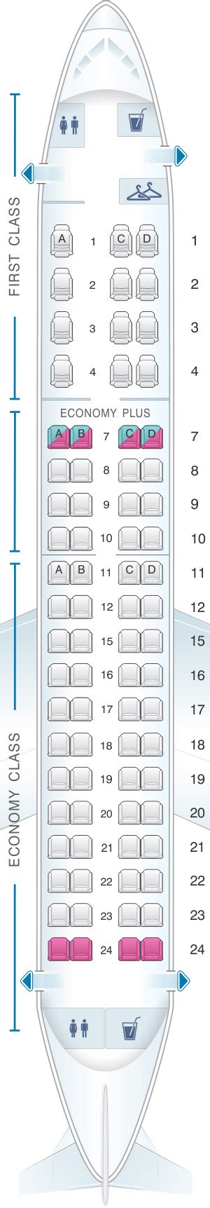 Seat Map Air Canada Embraer E175 (E75) Airplane Embraer E175 (E75) Air Canada with 2 classes and 76 seats on board. Use airplane seat map to find which ones are more comfortable and which should be avoided. Tap the seat on the map to see the details.. 