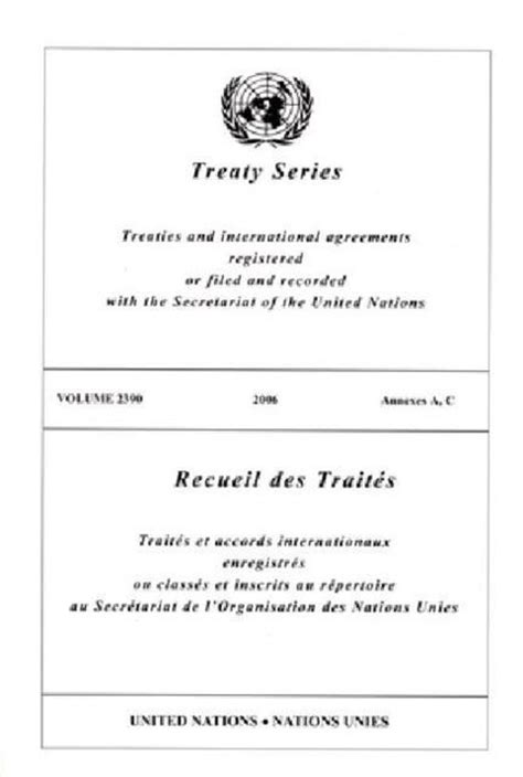 United nations treaty series 2210 annexes a, c (treaty series). - Manuali per motori briggs e stratton 350777.