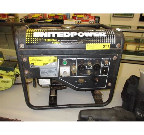 United power 1300 watt generator bedienungsanleitung. - Se relier a son guide interieur.