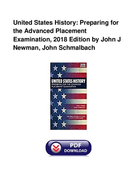 Download United States History Preparing For The Advanced Placement Examination 2018 Edition By John J Newman