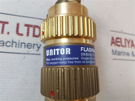 Unitor flashback arrestor.  If it is not possible to reset the flashback arrestor the...