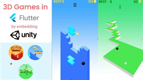 Unity 3D games inside Flutter Demo Unity Connect