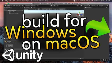 Unity build for mac on windows