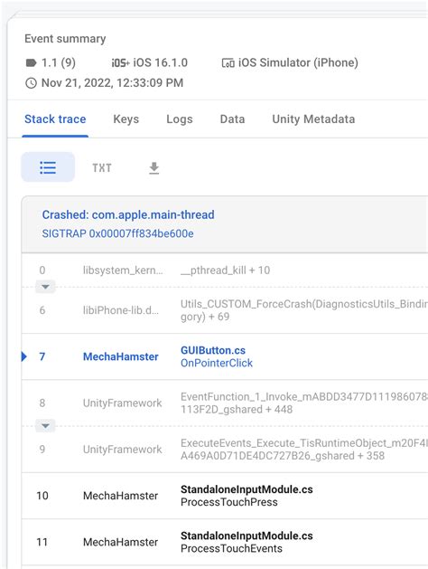 Unity crash log folder.  Put all the code that you need to wait for some time...