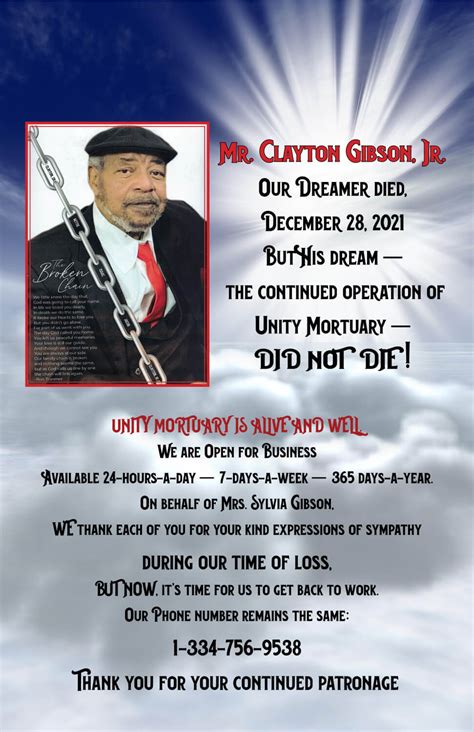 Obituary published on Legacy.com by ADJ Unity Funeral Ho