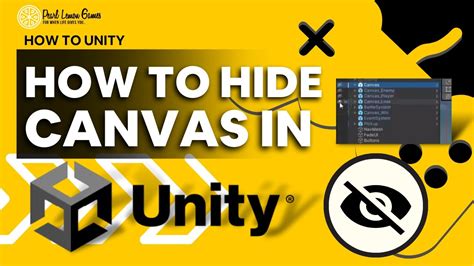 Unity hide canvas without disabling.  Thanks for the info ! It would hav...