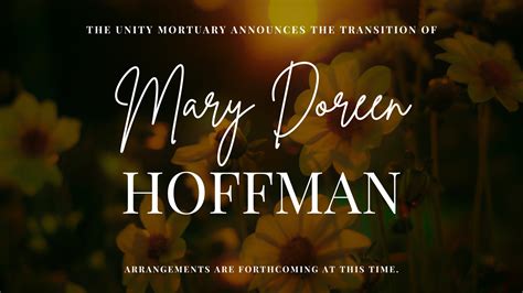 Unity mortuary facebook.  Mary Doreen Hoffman. theunitymortuary.  Anthony ...