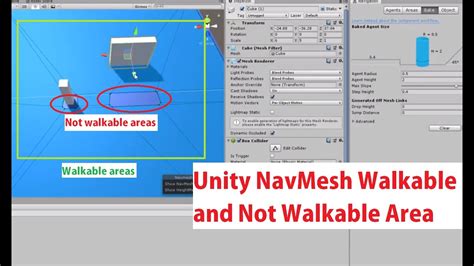 Unity navmesh not walkable.  So, this is my first attempt at using NavMesh and I am...