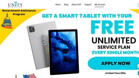 Unity wireless tablet. 1. Check Eligibility: 2. Select Your Plan: 3. Apply: 4. Wait for Approval: 5. Benefit from your present at no cost: What do you think about certain among the … 
