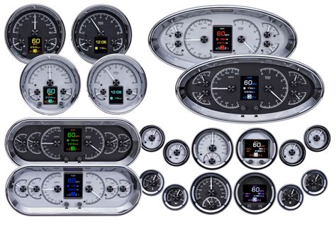 Universal digital gauge cluster.  Universal gauge clusters that fit most a...