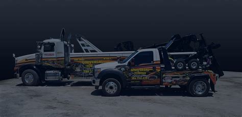 Universal Towing in Holly Hill, FL. Universal Towing provides 24 hour a day service to Daytona Beach and the surrounding areas. Our fleet is equipped with the latest state of the art machinery to handle a wide range of emergency and non-emergency services. We can tow you out of any situation whether you are on the side of the highway or the bottom of …. 