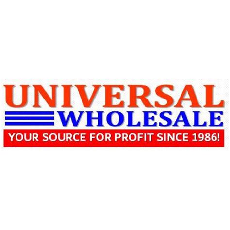 Universal wholesale. $4.99 shipping on $199 | FREE shipping on $749 | View details > 0. Shop Categories Sanitation, Cleaning & PPE Supplies 