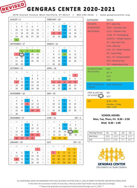 University Of Hartford Academic Calendar