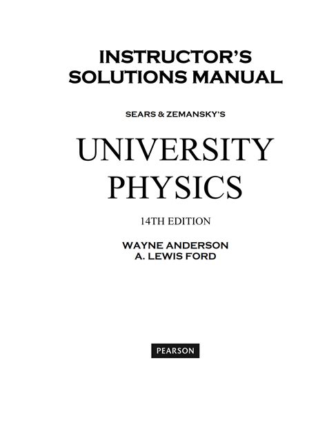 University Physics With Modern Physics 13th Edition Solution Manual Pdf Download