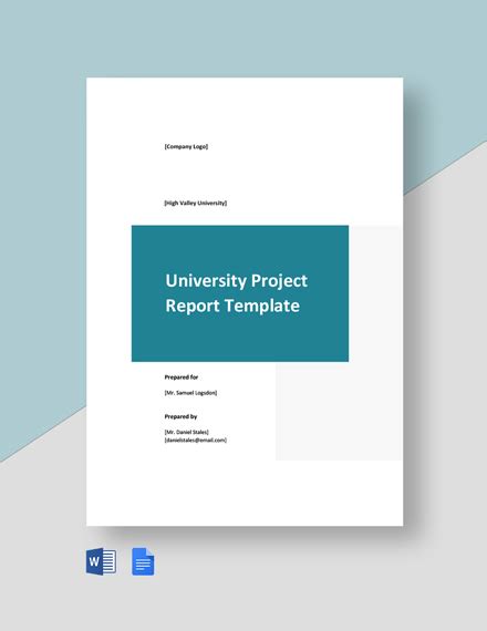 University Project Report Template [Free PDF] Word Google Docs
