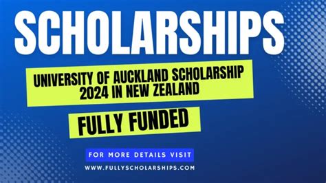 University of Auckland Scholarship Application - Landing Page