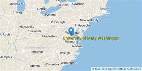 University of Mary Washington location and accommodation