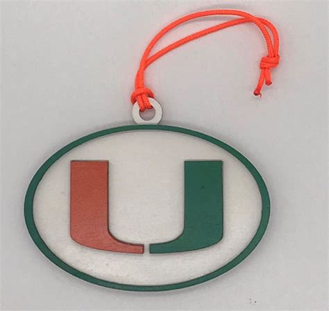 University of Miami Christmas Ornament - BreakPoint Laser