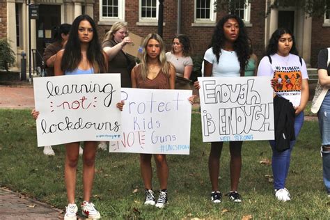 University of North Carolina students rally for gun safety after fatal shooting of faculty member