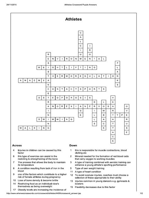 Answers for university of georgia athlete crossword clue, 4 lette