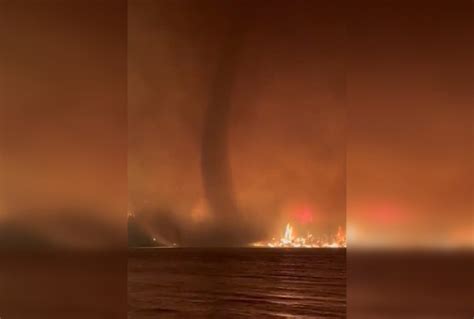 University researchers confirm fire-generated tornado over B.C. lake last August