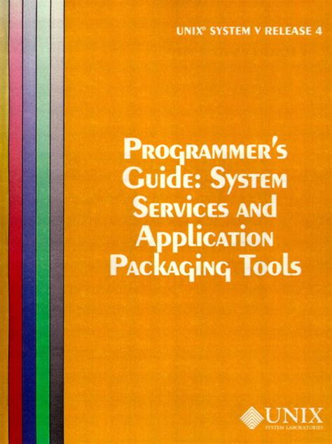 Unix system v release 4 programmers guide system service and application packaging tools at t unix system v release 4. - Handbuch komplett audi a4 b6 zip.