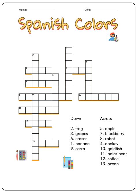 Unleash Your Language Skills with Our Enchanting Spanish These Crossword Puzzle