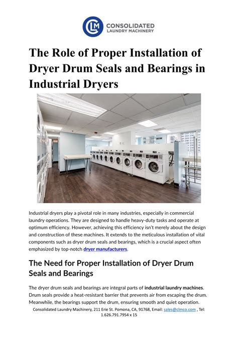 Unlock Productivity with High-Performance Drum Bearing Dryers