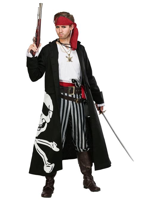 Unlock Your Pirate Spirit with the Ultimate Pirate Captain Outfit Black Flag Ensemble**