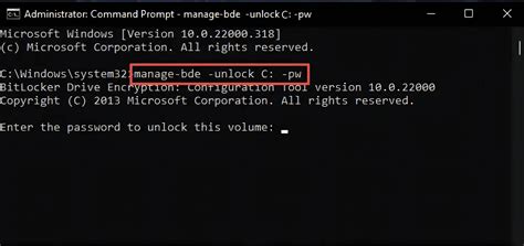 Unlock bitlocker drive from command prompt. Unlocking Bitlocker from CMD To try unlocki...
