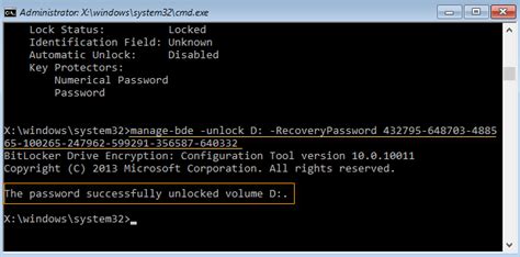 Unlock bitlocker from cmd without password windows 10.  Then, 🎯In this tuto...