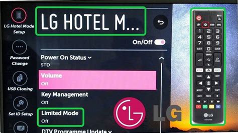 Oct 12, 2023 · Can I unlock hotel mode on my LG TV without losing my settings? Unlocking hotel mode, LG TV may or may not reset the TV settings, depending on the model and …. 