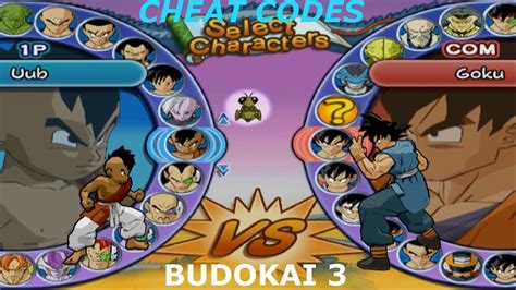 Unlockable Masters cheats for Dragon Ball Z: Ultimate Tenkaichi