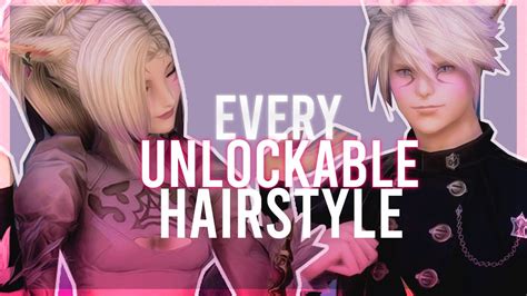 Unlockable hairstyles ffxiv. Aug 27, 2020 · Below we’re going to go over all the unlockable hairstyles in FFXIV and how you can get them, though be warned that Viera and Hrothgar are essentially stuck with their default options! Note that trial players can unlock most of these hairstyles, save for a few exceptions, but they cannot make purchases on the Mogstation without upgrading ... 