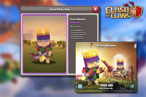 Unlocking Pixel Queen in Clash of Clans Information and more