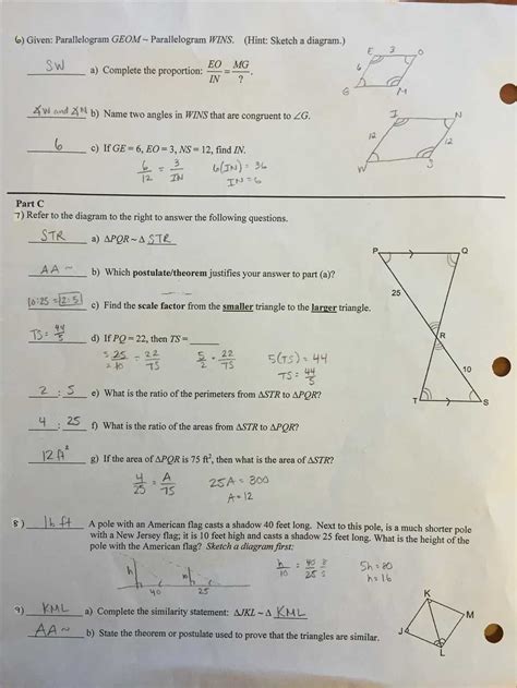 Unlocking the Secrets Chapter 6 Polygons and Quadrilaterals Answer Key