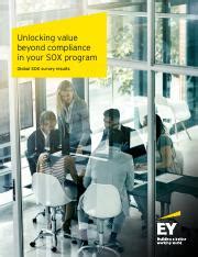 Unlocking value beyond compliance in your SOX program