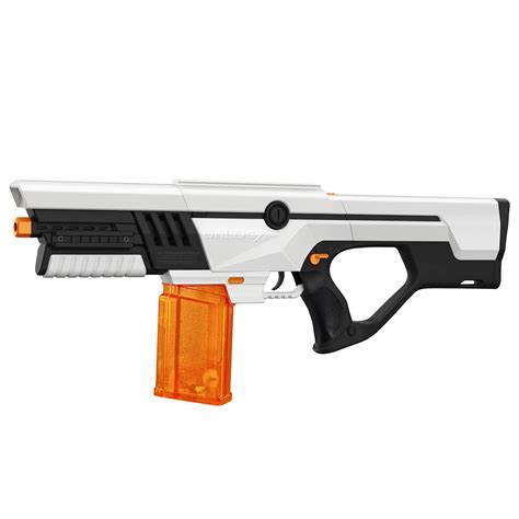 2. UnlocX 4-in-1 Gel Blaster (Best Modular Design) Key Features: Sci-fi rifle style, 100 feet range, 200 FPS speed, 11 RPS rate of fire; Rifle, Blaster, Assault, Pistol modes; 1800 mAh 7.4V Li-ion battery, 700 beads magazine capacity, 7000 ammo included.
