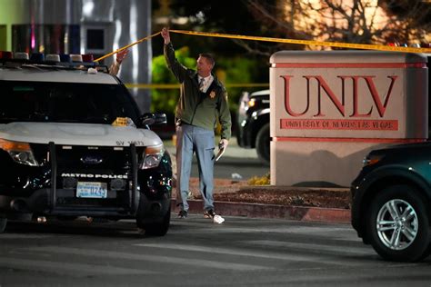 The shooting occurred in a city still scarred by one of the worst mass killings in U.S. history, the Oct. 1, 2017, mass shooting at the Mandalay Bay casino in Las Vegas, in which 60 were killed and hundreds more wounded. The UNLV campus is just over three miles from that location. The Associated Press contributed to this breaking news story.. Unlv shooting wikipedia