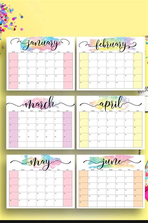 Uno Student Calendar Customize and Print
