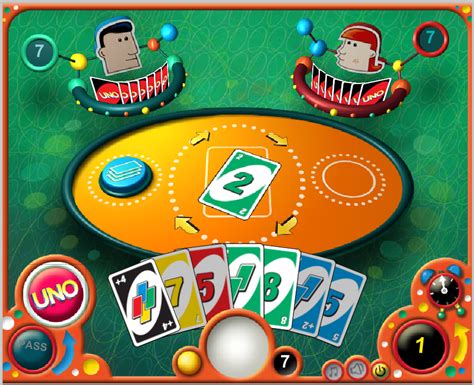 This free UNO online card game is a colorful, 3-player version of th