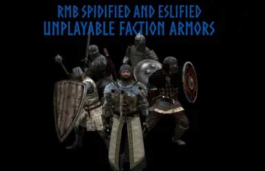 Unplayable faction armor.  Based off of RowanMaBoot's RMB mods and using his...