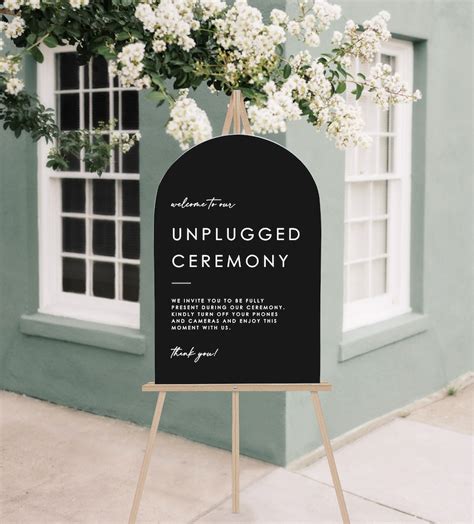 Unplugged Ceremony Sign - Etsy