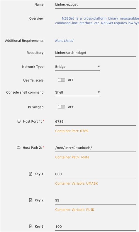 Unraid nzbget docker. .  ...
