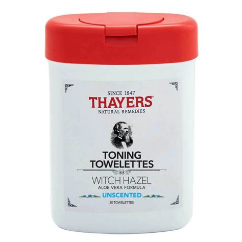 Unscented Toning Towelettes Thayers Witch Hazel Towelettes