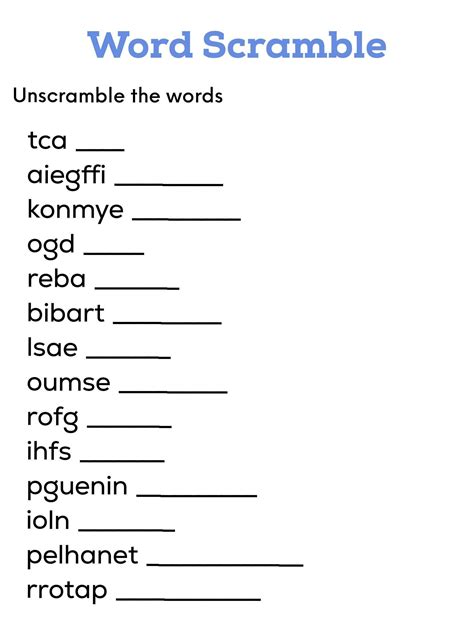 Unscramble unwise