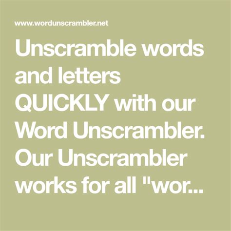 Unscramble the letter : WINNING - Find all the valid words with those letters. Score and win with WordUnscrambler.me!. 